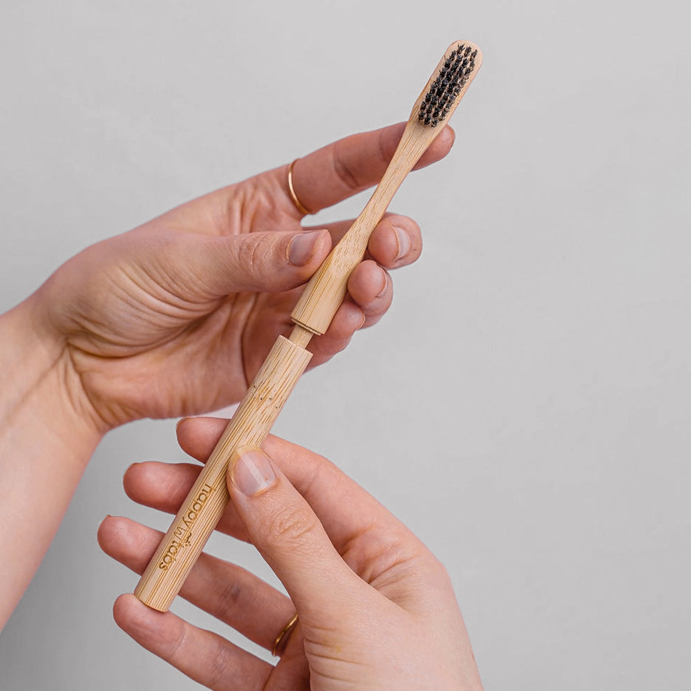 Bamboo toothbrush set