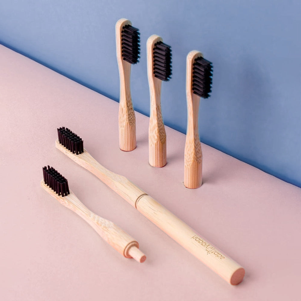 Bamboo toothbrush set