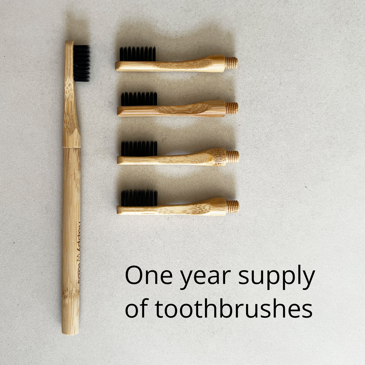 Bamboo toothbrush set