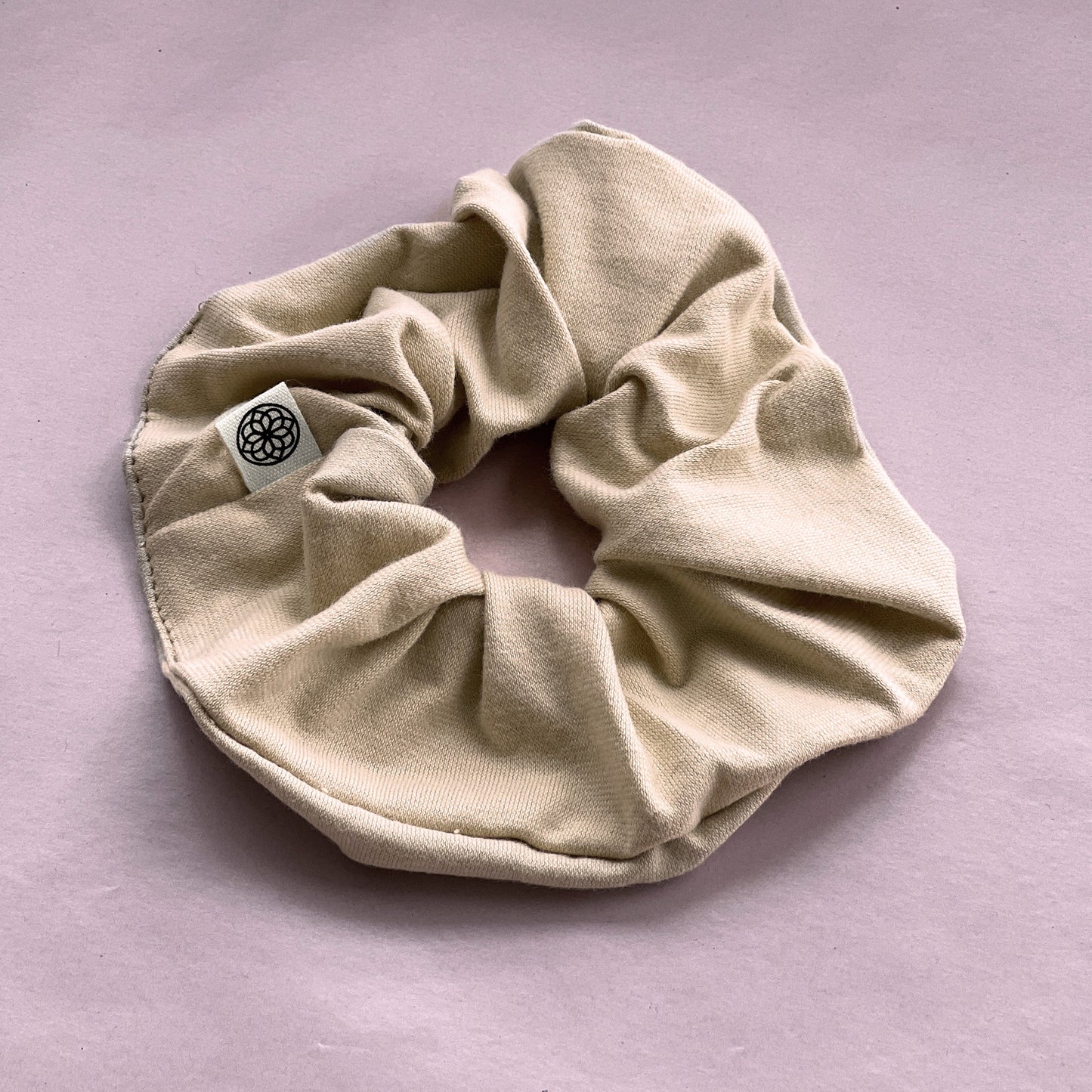 Upcycled scrunchie, beige